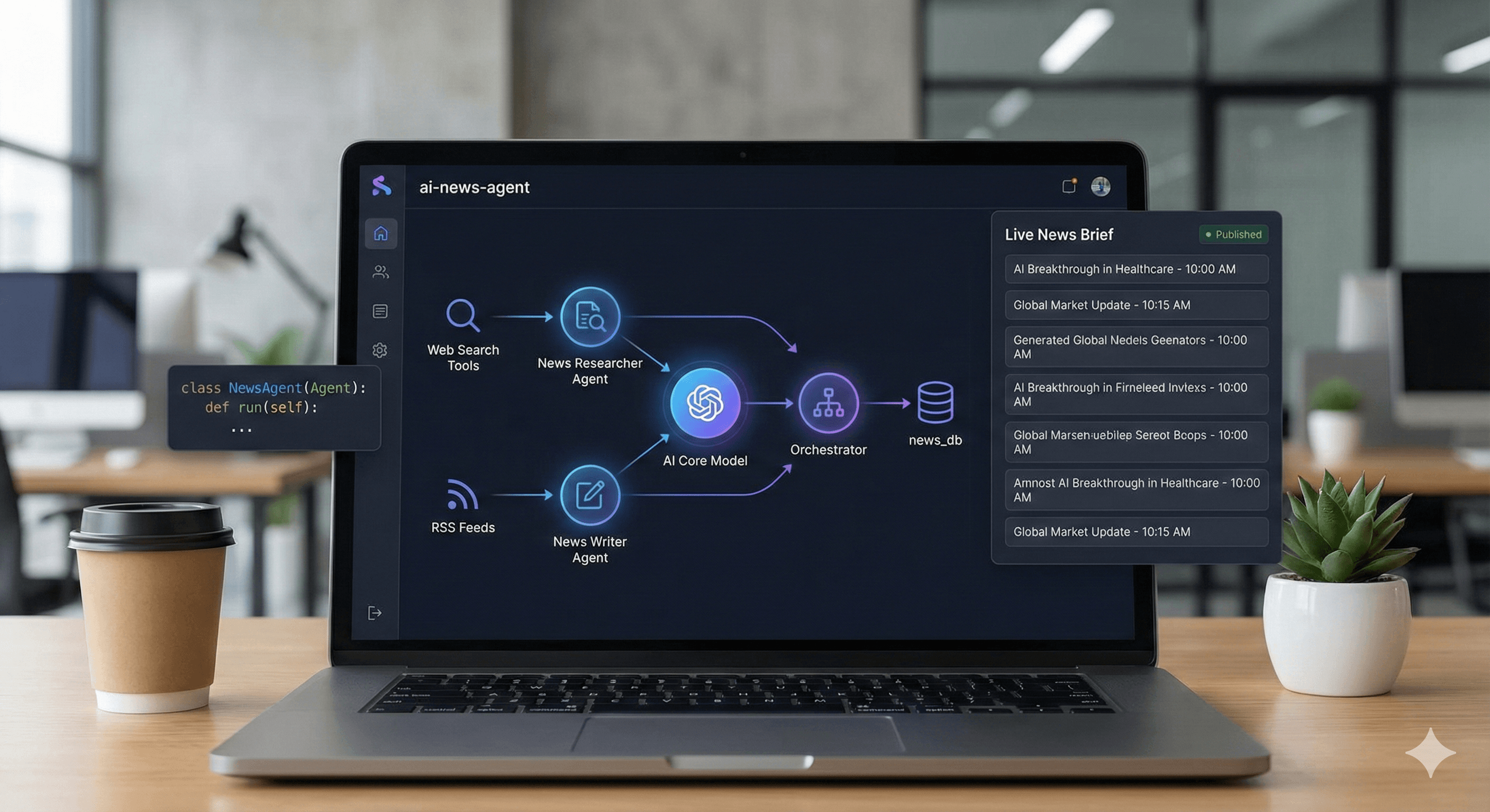 AI News Agent screenshot